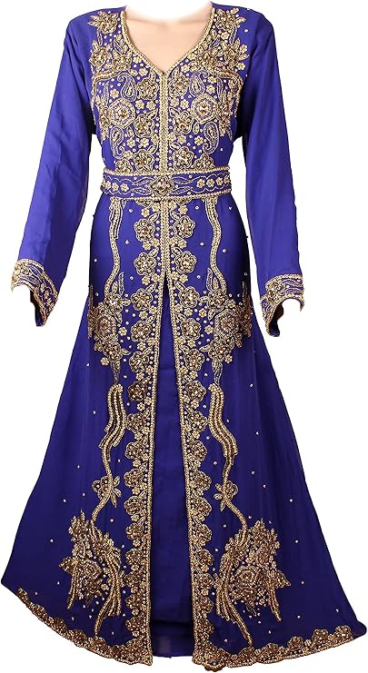 Abaya Kaftan Dress Kaftan Long Maxi Dubai Muslim Kaftaan Women Gown Moroccan Farasha Very Fancy Kaftans Designer Abaya Long Sleeve Dress Kaftan for Women Dress by AFREEN Creation