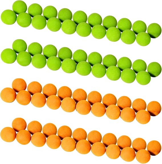 GoSports Official Foam Fire Blasters - 2 Pack Toy Blasters & Replacement Bullet Balls Fun for Accuracy Games and GoSports Foam Fire Shooting Games