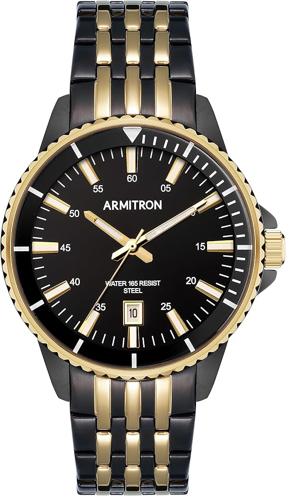 Armitron Men's Date Function Two-Tone Bracelet Watch, 20/5414