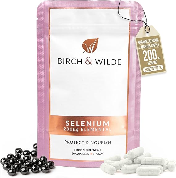 Selenium 200mcg Vegan Immune Support Supplement, 60 Capsules