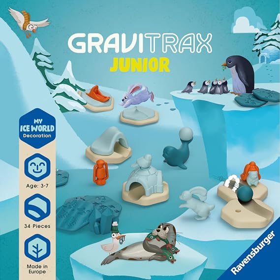 Ravensburger 23748 GraviTrax Junior 23748-Extension Ice-Expandable Children, Marble Run Mainly Made from Renewable Raw Materials, Construction Toy from 3 Years
