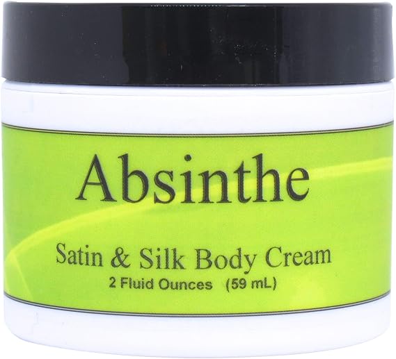 Eclectic Lady Absinthe Satin and Silk Cream, Body Cream, Body Lotion, 2 oz