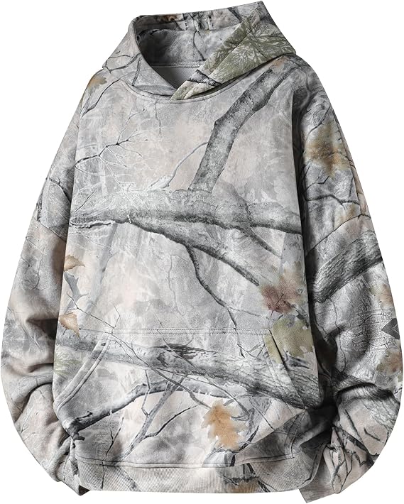 CUTEGAL Camo Hoodie Sweatshirt Y2k Graphic Oversized Womens Pullover Streetwear Long Sleeve with Pocket