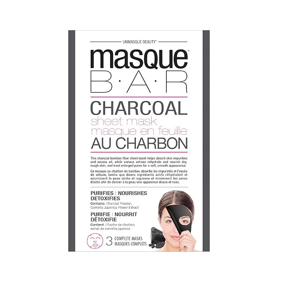 Masque Bar Charcoal Sheet Mask - 3 Pack