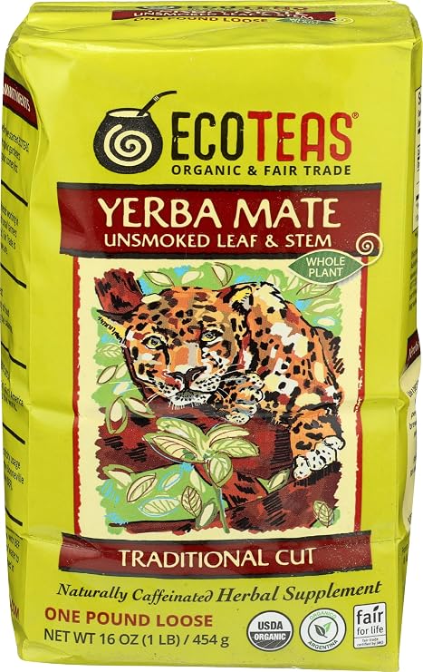 Eco Teas Organic Ft Yerba Mate Wpc, 16 OZ