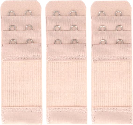 SAMGU Women's Bra Extenders 2 Hook / 3 Hook Comfortable Stretchy Bra Extension Strap