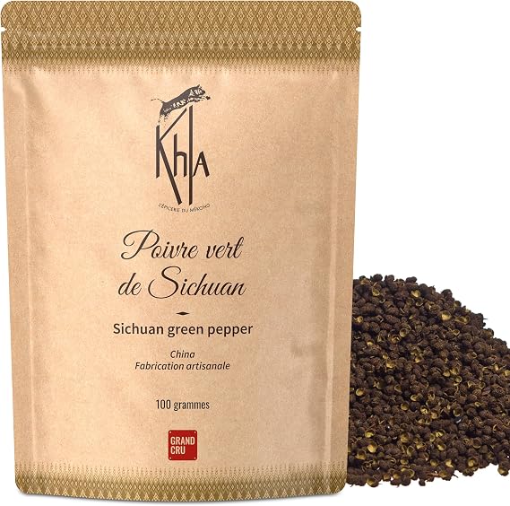 KHLA - Sichuan Green peppercorns - Fair Trade - 150g Bag cat A