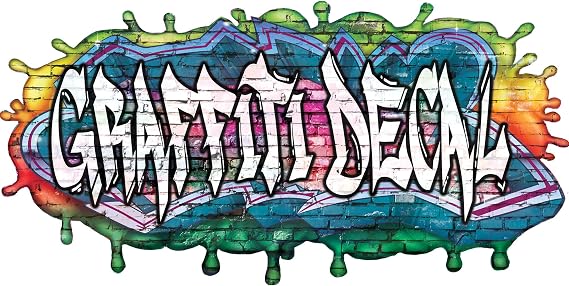 Custom 3D Graffiti Name Wall Decal, Personalized Vinyl Art Decor, Removable Game Room Sticker, Peel and Stick Wall Mural (Medium)