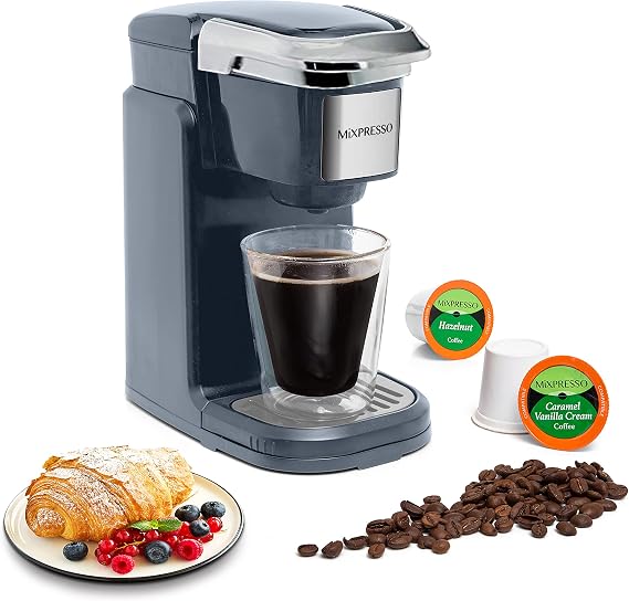Mixpresso Single Serve Coffee Maker K Cup Coffee Maker for K Pods & Grounds