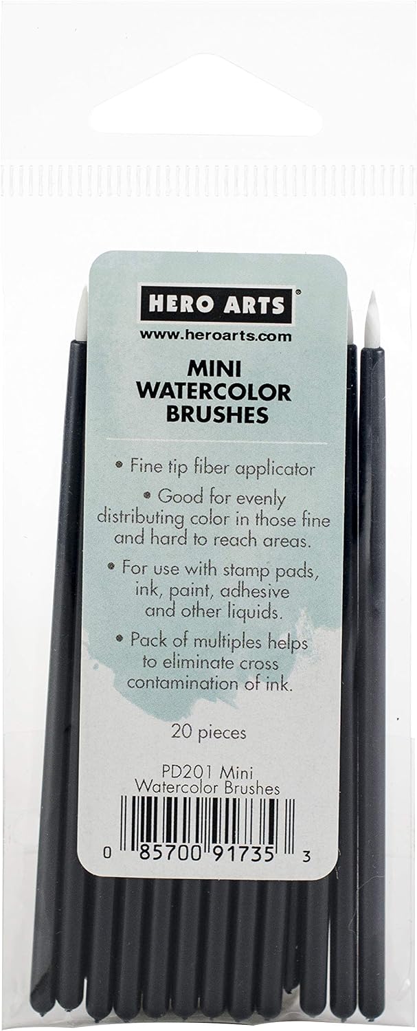 HERO ARTS Watercolor Brushes, One Size, White