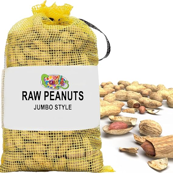 Fruidles Raw Peanuts, 2 Pound Bag Raw Peanuts in Shell, Great for Boiling, Squirrels Feed, Birds Feed and Wildlife