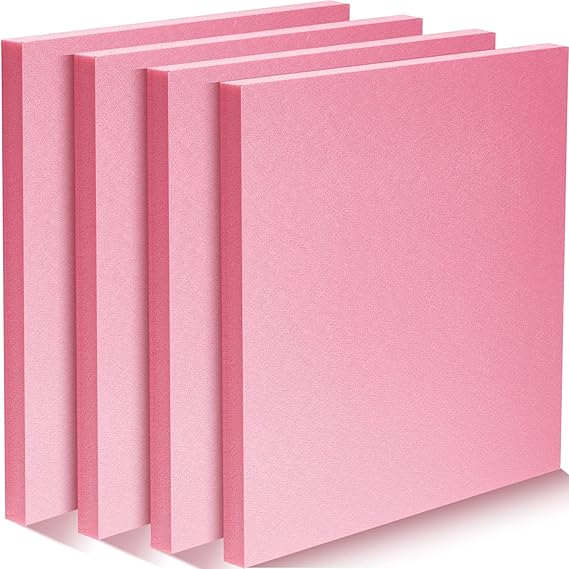 Fabbay 8 Pieces Polystyrene Foam Board 1'x1' 0.79" Thick, Craft Modeling
