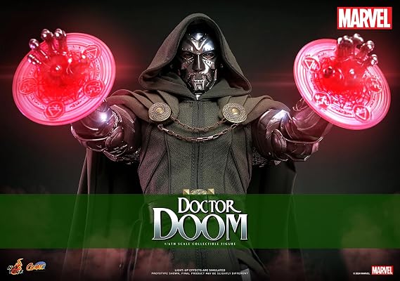 Hot Toys Marvel Comics Fantastic Four Doctor Doom 1/6 Scale 12" Collectible Figure | Fantastic Four 13 Inch Action Figure 1/6 Scale - Doctor Doom Hot Toys 913810