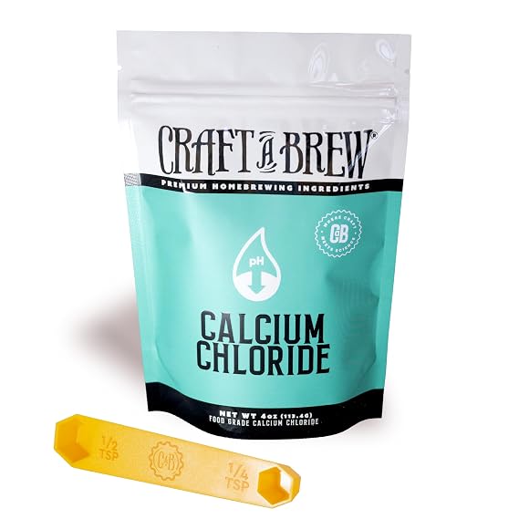Craft A Brew - Calcium Chloride - Primary Brewing Salt - Home Brewing Ingredients - 4oz