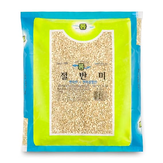ROM AMERICA Brown Rice Mixed Grain Blend - Short Grain Brown Rice and Sweet Sticky Brown Rice for Healthy Cooking - Risotto, Porridge, Healthy Breakfast Bowl, Soups, Pudding - 4 Pound (Pack of 1)