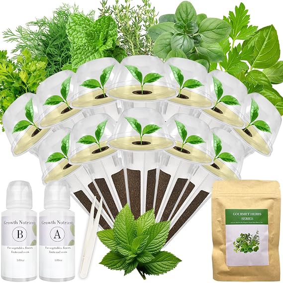 Gourmet Herb Seed Pod Kit for Hydroponic System 12 Pods
