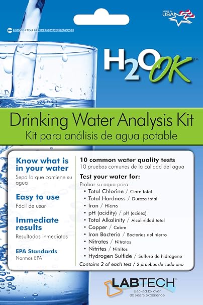 Mosser Lee LT5010-6 LabTech LT5010 H2O OK Drinking Water Analysis Kit