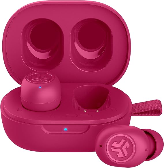 JLab JBuds Mini True Wireless Headphones - Bluetooth 20+ Hours Pink