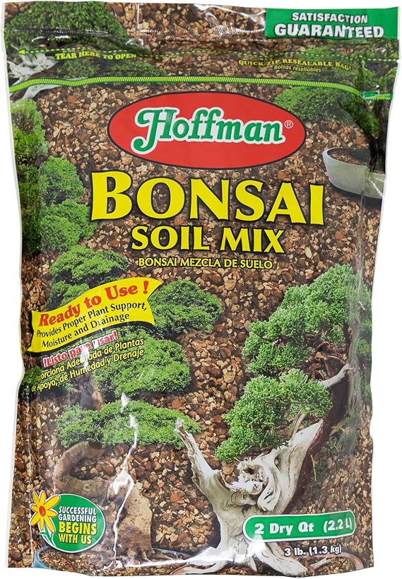 Hoffman 10708 Bonsai Soil Mix, 2 Quarts, Brown/A