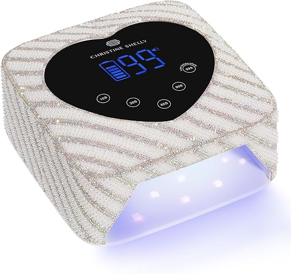UV LED Nail Lamp 72W Rechargeable Sparkly Nail Dryer