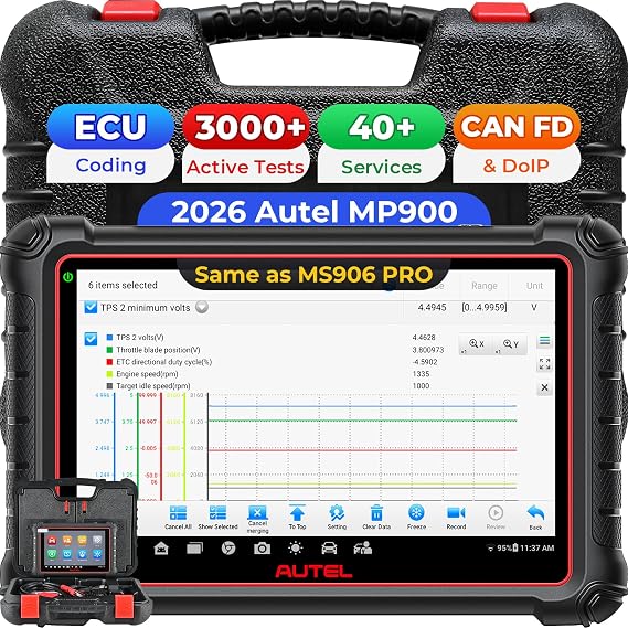 Autel Scanner MP900, Bidirectional Scan Tool with ECU Coding, CAN FD & DoIP
