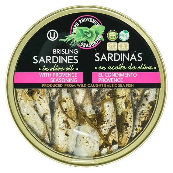 Grilled Catch Brisling Sardines Smoked in Olive Oil 5.6 oz | Wild-Caught, Hand Packed Gourmet Tinned Fish Omega-3