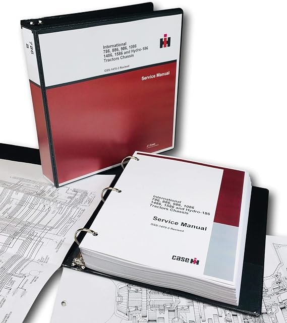 Service Manual For International 786 886 986 1086 1486 1586 Hydro 186 Tractor Shop