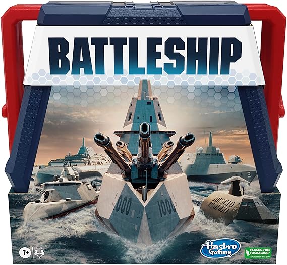 Hasbro Gaming Battleship Classic Board Game, Strategy Game for Kids Ages 7 and Up, Fun Kids Game for 2 Players