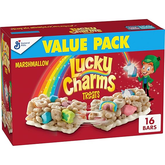 Lucky Charms Cereal Treat Bars, Snack Bars, Value Pack, 16 ct, 13.6 oz