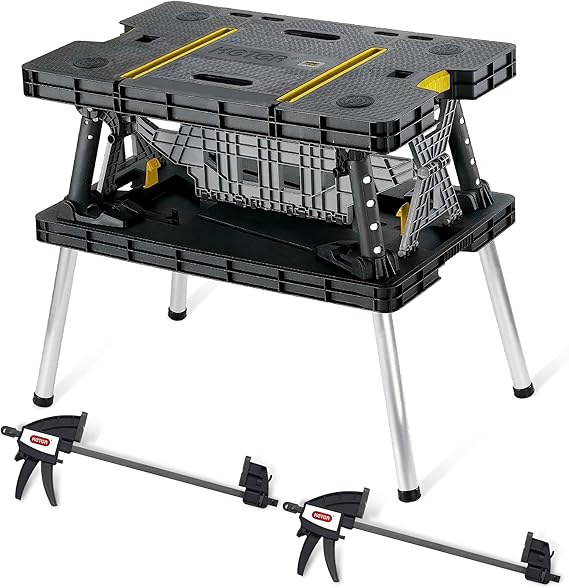 Keter Heavy-Duty Folding Workbench with 1,000 Pound Capacity