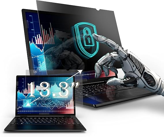 Privacy Screen Filter for 13.3 Inches Laptop, Anti-Glare and Anti Blue Light Screen Protector