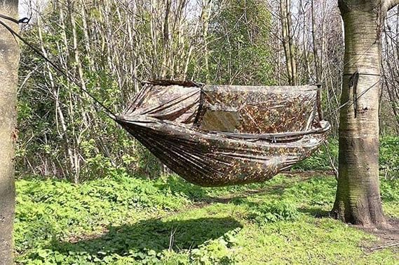 DD Hammocks Nest Hammock - MC: Fully Camouflaged Camping Hammock For Stealth Camping Backpacking And Hiking Adventure