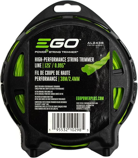 EGO Power+ 125 x 0.095 High-Performance String Trimmer Line Compatible with All EGO String Trimmers - AL2438