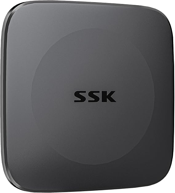 SSK External Hard Drive 1TB up to 550MB/s Portable SSD with USB C+A Cable | SMART & TRIM,Support OTG, USB 3.2 GEN2 External Solid State Drives for iPhone 15/16/17/Android/Mac/Xbox