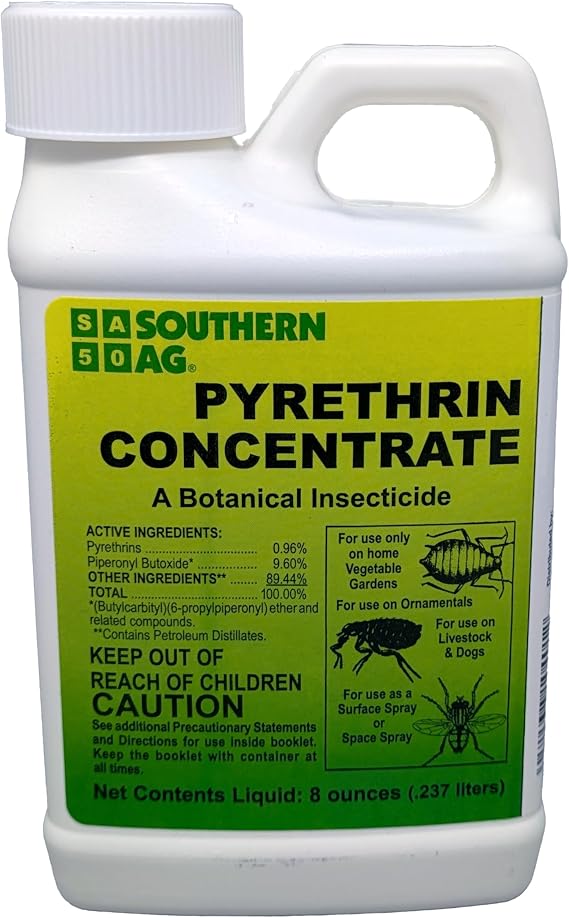 Southern Ag 10401 Natural Pyrethrin Concentrate, 8oz, Brown/A