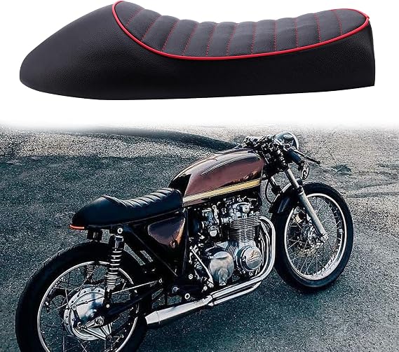 Universal Motorcycle Flat & Hump Saddle Cafe Racer Refit Vintage Seat Cushion For KZ400 KZ550 K750 Z650 W650 CB100 CB125 CB175 CB200 CB350 CB360 ...