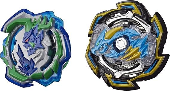 Beyblade Burst Rises Hypersphere Dual Pack Rock Dragon D5 & Ogre O5-2 Right Spin Battletop Toy, Ages 8+