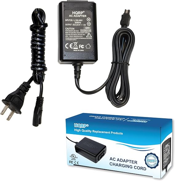 HQRP Charger Compatible with Sony HandyCam HDR-CX220 HDR-CX220E HDR-CX230 HDR-CX230E HDR-CX280 HDR-CX280E HDR-CX290 HDRCX290E HDR-PJ220 HDR-PJ220E HDR-PJ230 HDR-PJ230E Camcorder, Desk