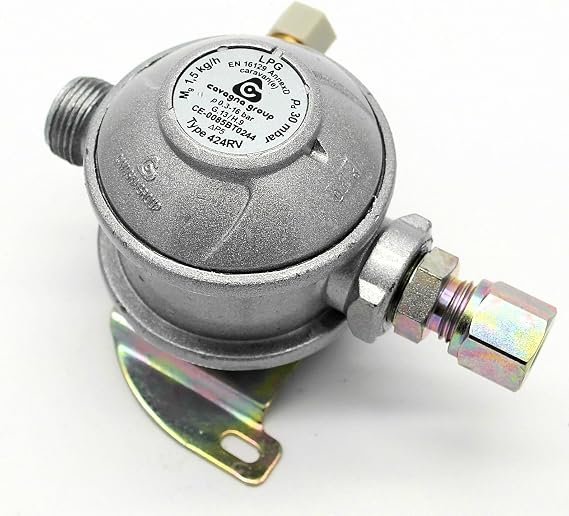 30mbar 10mm Straight Caravan Regulator and Motorhome Regulator (1075)