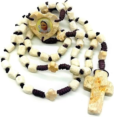 Virgin Mary of Medjugorje Rosary - Apparition Hill Stone BeadsHandmade Unique Catholic Rosary Gift