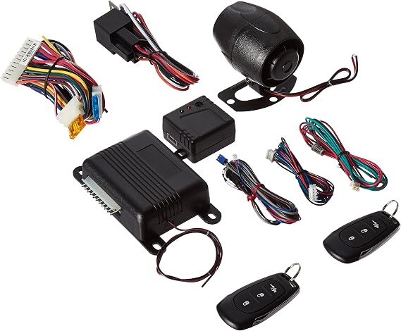 AUDIOVOX Prestige APS25E Remote Car Alarm Security System Shock Sensor + Remotes