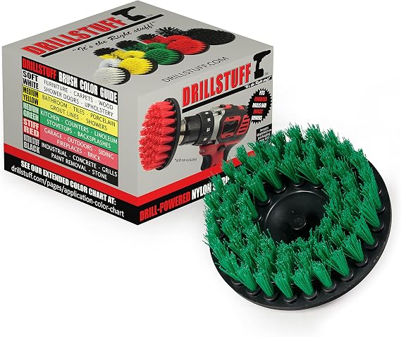 Countertop Cleaning Tools - Drill Brush Stain Remover - Oven Cleaning Kit | Stovetop Scrub Brush - Kitchen Cleaning Supplies - Refrigerator Scrub Brush - Kitchen Scrubbing Accessories - Sink Brush