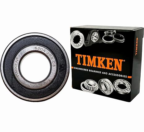2PACK TIMKEN 6204-2RSC3 Double Rubber Seal Bearings 20x47x14mm,Pre-Lubricated and Stable Performance and Cost Effective | Pre-Lubricated and Stable Performance and Cost Effective