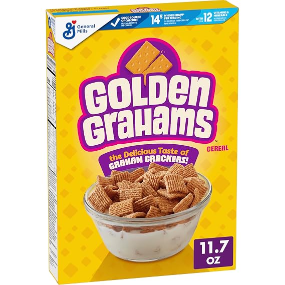 Golden Grahams Breakfast Cereal, Whole Grain, 11.7 oz