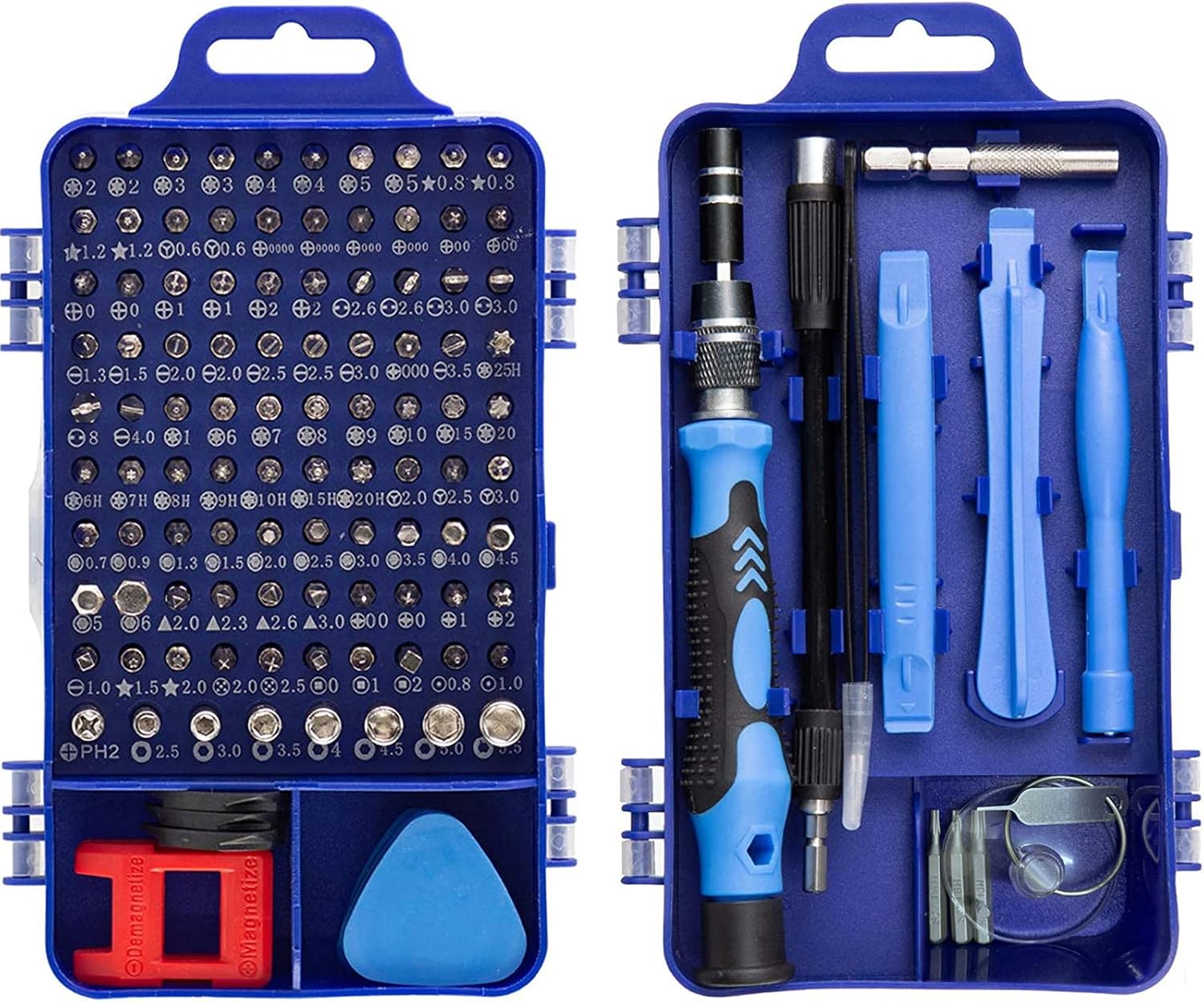 HPMAISON 6pcs Screwdriver Set - Durable Chrome Vanadium Steel with Magnetic Tips - Includes 3 Flat-Head (3x75mm/5x125mm/6x150mm) and 3 Phillips-Head (PH0x75mm/PH1x75mm/PH2x100mm)