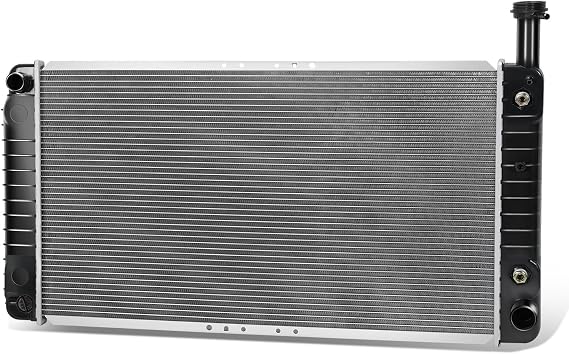 Auto Dynasty 2712 Radiator for 2003-2005 Chevy Express GMC Savana 1500 2500 | 1-Row Aluminum Core Radiator Replacement with TOC, Fit 4.3L 5.3L, 1-5/16" Inlet / 1-9/16" Outlet, DPI 2712