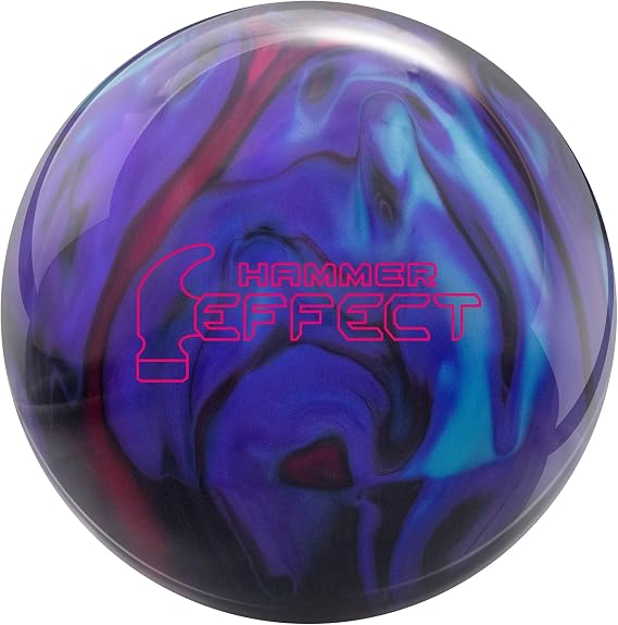 Hammer PRE-DRILLED Effect Bowling Ball - Marron/Blue/Black/Purple 16lbs