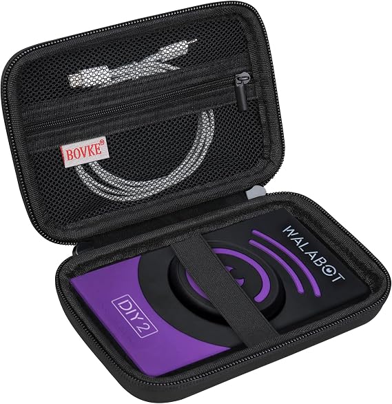 BOVKE Carrying Case Compatible with WALABOT DIY 2 - Advanced Stud Finder and Wall Scanner, Imaging Sensor Case for WALABOT in-Wall Imager with Mesh Pocket for Cables Accessories, Black