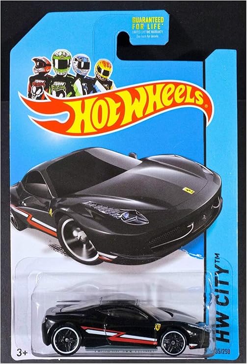 Hot Wheels Hw City Ferrari 458 Italia - Black