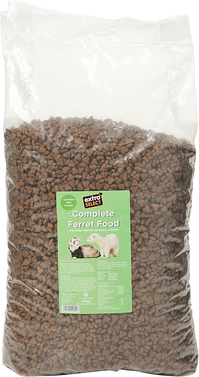 Extra Select Complete Dry Ferret Food: Premium Ferret Kibble with High Protein Content for Optimal Nutrition - 10 kg
